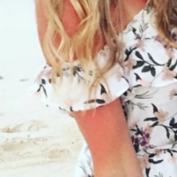 American Eagle ruffled summer maxi dress S - Picture 3 of 12